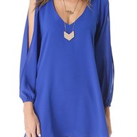 Sold-out Loose-Fitting Chiffon Dress - Thumbnail 3