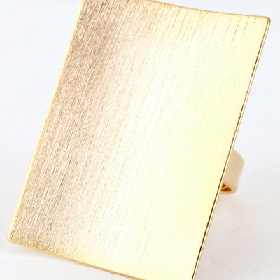 On sale !!! brush textured rectangle bar ring