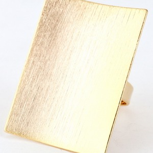 ON SALE !!! BRUSH TEXTURED RECTANGLE BAR RING