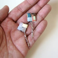 Bobby Pin Pair - Earth Friendly in Warm Colors  - Thumbnail 1