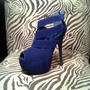 Peep toe - Blue-1