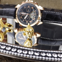 Gold Buddha Cufflinks - Thumbnail 3