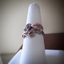 Copper leaf and vine ring with Iolite Cabochon-2