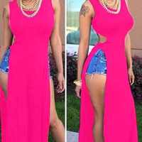 Long double slit top - Thumbnail 2