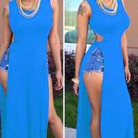 Long double slit top - Thumbnail 3