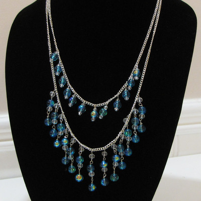 2 layers statement necklace