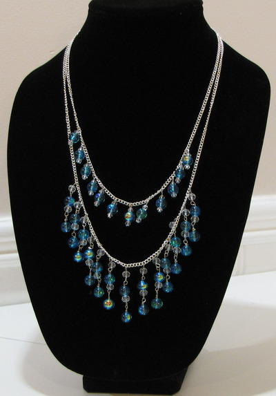 2 layers statement necklace