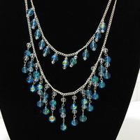 2 Layers Statement Necklace - Thumbnail 1