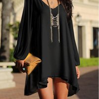 Sold-out Loose-Fitting White Chiffon Dress - Thumbnail 3