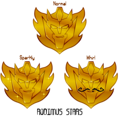 Rodimus star badges