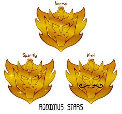 Rodimus Star badges