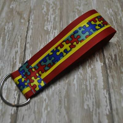 Autism awareness keyfob