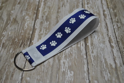 Blue paw key fob - kentucky - wildcats