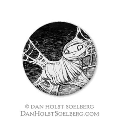 Saffron - 1 inch button - Thumbnail 4