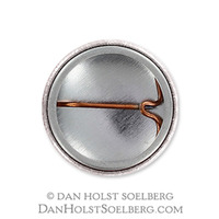 Saffron - 1 inch button - Thumbnail 1