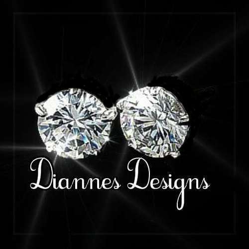 Exquisite 1.5 Carat Sterling Silver Brilliant Round Stud Earrings