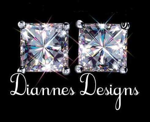 Exquisite 2 Carat Princess Cut Sterling Silver Stud Earrings