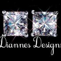 Exquisite 2 Carat Princess Cut Sterling Silver Stud Earrings