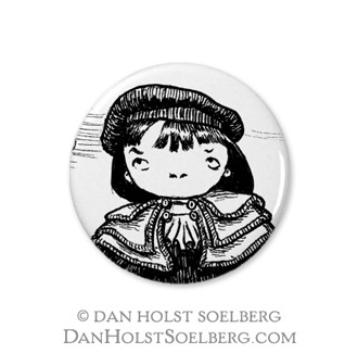 Hollis - 1 inch button