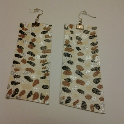 Leather earrings