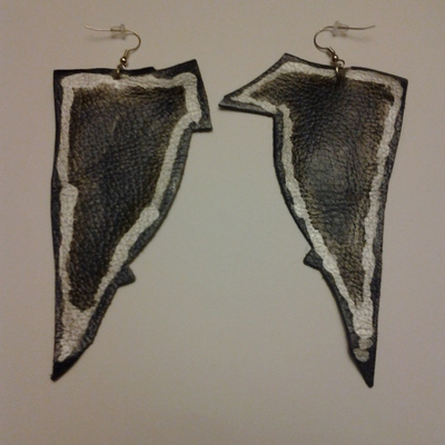 Leather earrings