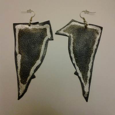 Leather earrings
