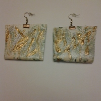 Leather Earrings - Thumbnail 1