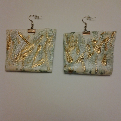 Leather earrings