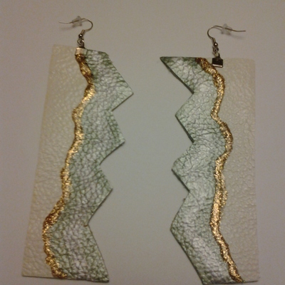 Leather earrings