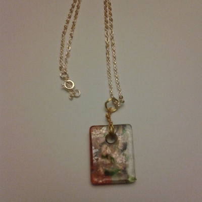Chain necklace with charm  - Thumbnail 5