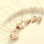 Tiny Gold Bow Necklace-4