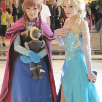 5pcs snow pins movie Frozen Elsa Custom Wig Cosplay Costume Snow Queen Anime - Thumbnail 2