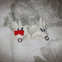 Minnie & Mickey Heart Friendship Necklace Set - Thumbnail 2