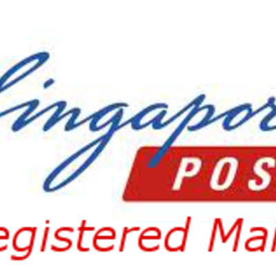 Registered airmail with tracking number
