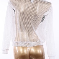 White Mesh SweatShirt - Thumbnail 2