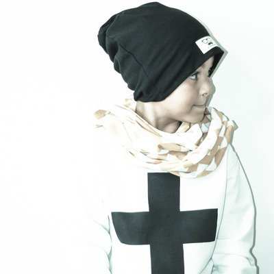 On the hudson black beanie hat new fall/winter 2014