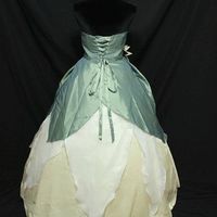 P123  [Adlut]  Disney Dress Princess and Frog Tiana Costume tailor made adlut GOWN - Thumbnail 2