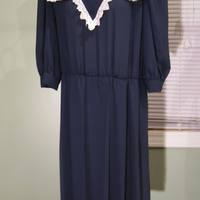 Navy Collar Dress - Thumbnail 2