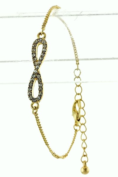 Trinity- Crystal Inifinty Bracelet