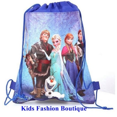 Frozen blue or pink drawstring bag