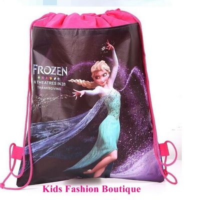 Frozen blue or pink drawstring bag