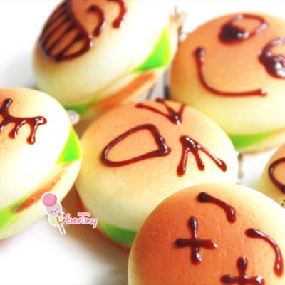 Hamburger emoticon squishy (scented)