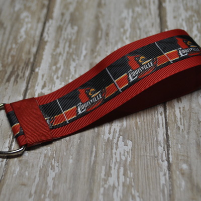 University of louisville key fob - red black cardinal