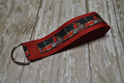 University of louisville key fob - red black cardinal