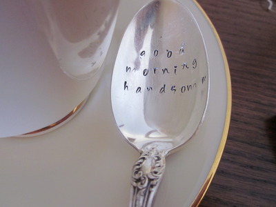 "Good Morning Handsome" Spoon