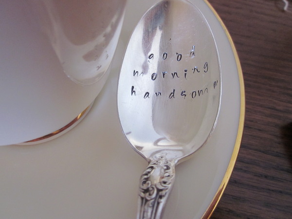 "Good Morning Handsome" Spoon