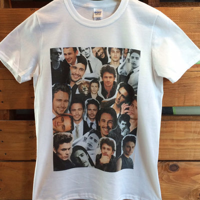 James franco collage crew-neck tshirt.