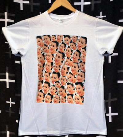 Kim Kardashian Crying Collage Crew Neck, V-neck, Tank Top or Muscle T-shirt. Small to Extra Large.