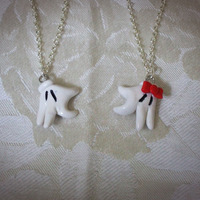 Minnie & Mickey Heart Friendship Necklace Set - Thumbnail 4