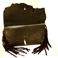 Bone Feather Fringe Clutch - Thumbnail 1